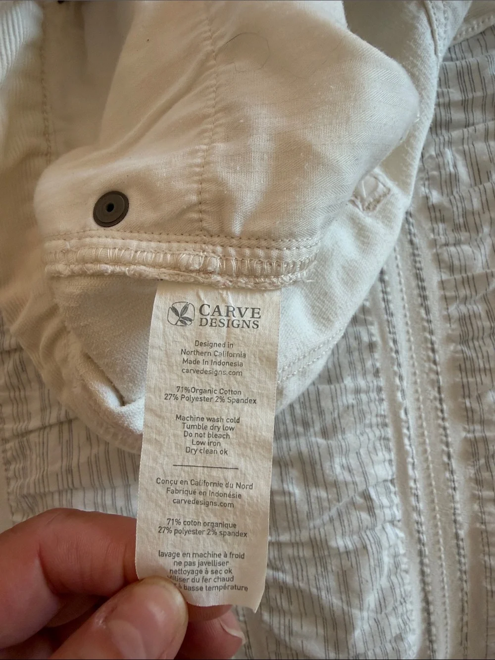 Carve Designs Oahu 6” Cream Shorts Women’s Size 8